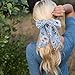 Jaciya 6 Pieces Satin Hair Scrunchies for Hair Bowknot Silk Satin Scarf Hair Ties Pattern Leopard Animal Print Hair Scrunchy Hair Bow Accessories for Women