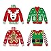 Big Dot of Happiness Ugly Sweater - DIY Shaped Holiday and Christmas Paper Cut-Outs - 24 Count