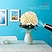 Hydrangea Silk Flowers Champagne 5 Heads SOLEDI Artificial Flower Arrangements Bunch Bridal Bouquet Wedding Bouquet for Home Garden Party Decoration Home Decor