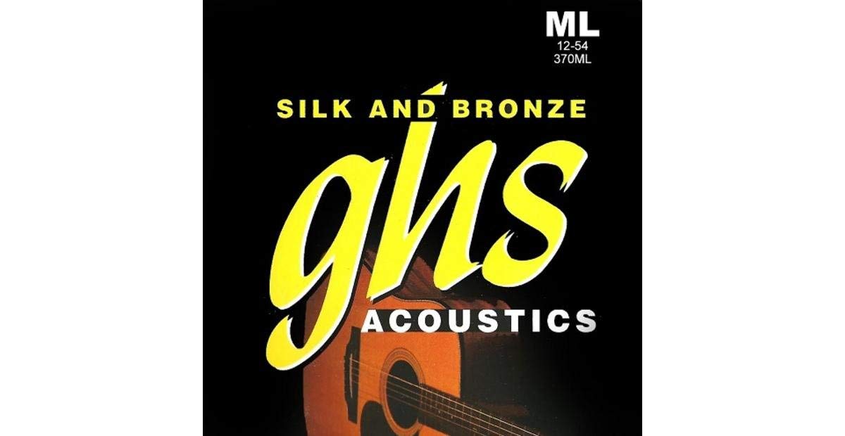 GHS SILK & BRONZE - String Set For Acoustic Guitar - 370 ML - Medium Light - 012/054