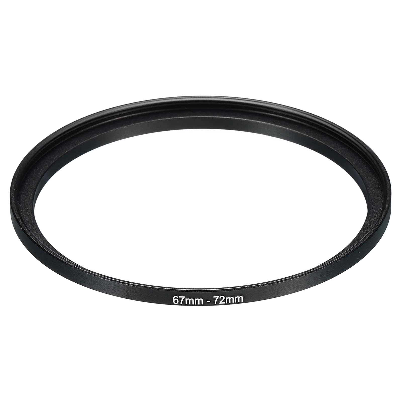 PATIKIL 67mm-72mm Metal Step Up Ring, Camera Lens Filter Adapter Ring Aluminum Filter Adapter Ring for Camera Lenses Hood, Black