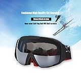 D&S OTG Ski Goggles Over Glasses with Googles Case - Skiing,Snow,Snowboard,Snowboarding,Snowmobile Eyewear with Dual Anti-fog,UV Lens - Large Frame for Adult,Men,Women,Youth