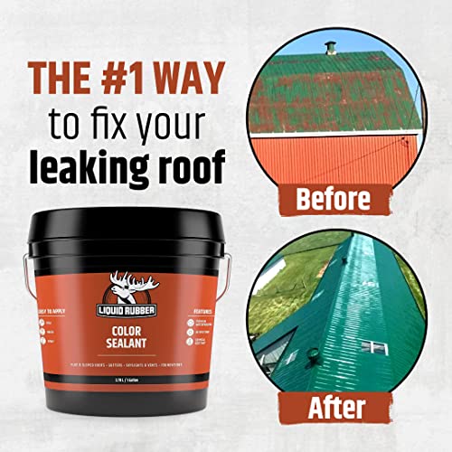 Liquid Rubber Color Sealant MultiSurface Leak Repair Indoor and