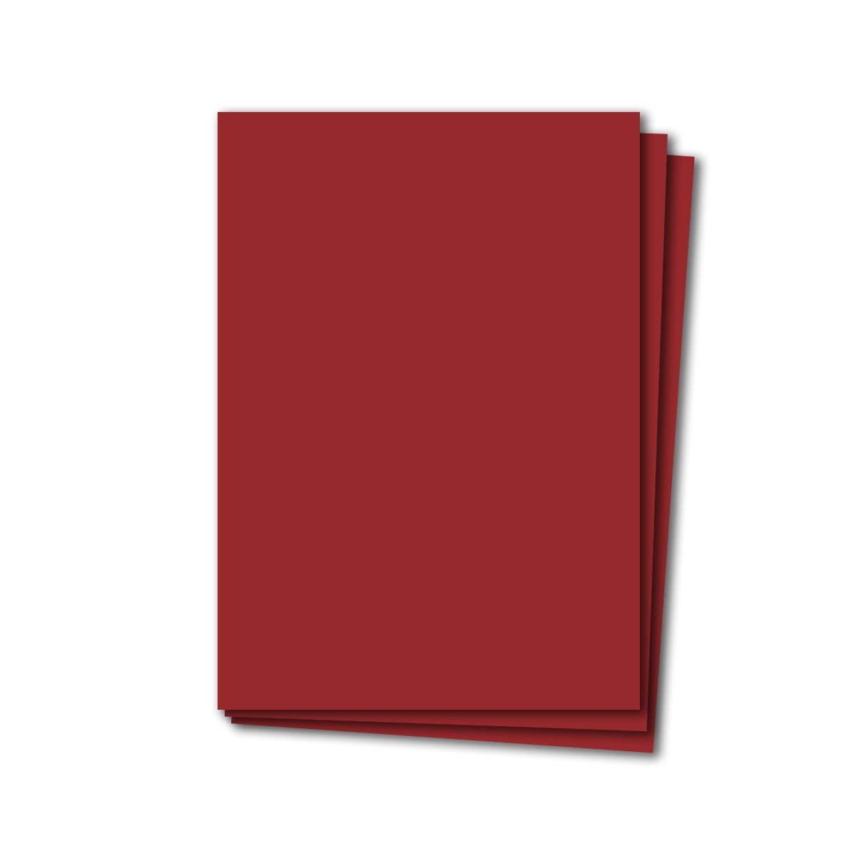 Glüxx Agent 50 sheets of construction cardboard DIN A4 - dark red - 240 g/m² thick craft cardboard - 21.0 x 29.7 cm cardboard for crafting for photo album menu card printable DIY be creative