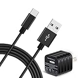 Charger, Type C Cable, 10ft USB C Cable with USB Power Adapter Fast Charger Cord for Samsung Galaxy S8,S8 Plus,Google Pixel XL,Nintendo Switch,Nexus 6P,Macbook12