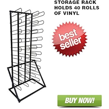 Signworld Vinyl Roll Floor Storage Rack - Holds 40 Rolls