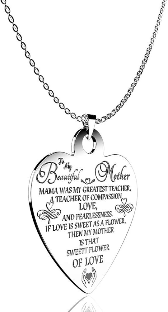 to my beautiful mother necklace