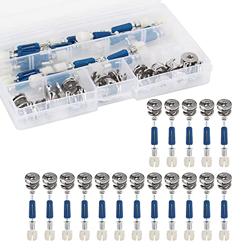 WELLOCKS Cam Lock Nuts and Cam Screws 20PCS 304 Stainless Steel 2 in 1