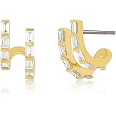 Obidos 14K Gold Plated Illusion Stud Earrings for Women | Triple Huggie Hoop Earrings for One Hole| Trendy Simple Hypoallergenic Fashion Accessories Gold Jewelry Gifts for Womens