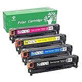 GREENSKY Compatible Toner Cartridge Replacement CF380X 312A (CF380X CF381A CF382A CF383A) use on HP Color Laserjet pro mfp m476dn m476nw (1B/1C/1M/1Y)-4Pack