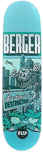 Flip Skateboard Berger Comix Pro Skateboard Deck, 31.5"x8"