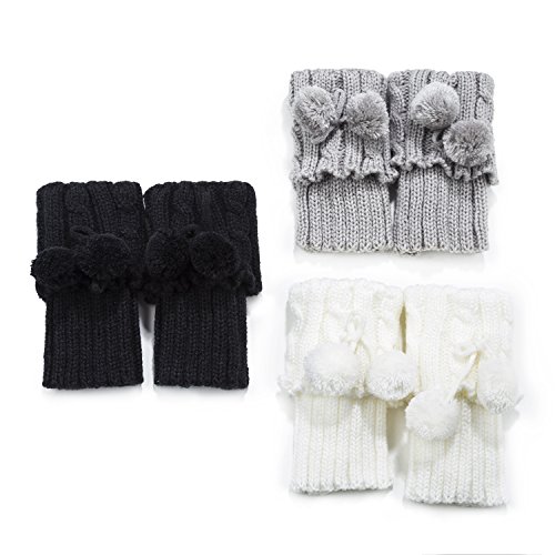 image for Women Boot Knit Cuffs ,Short Crochet Leg Warmers, Variety of Styles Wi