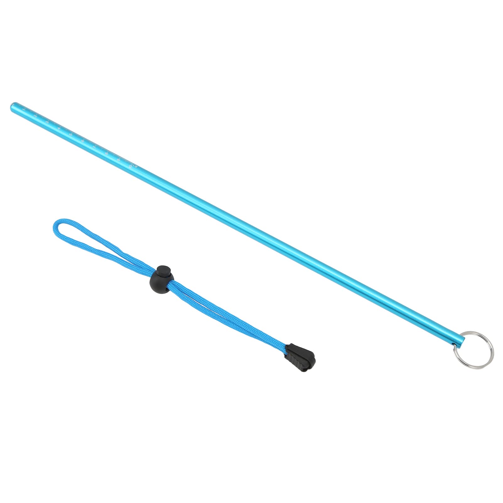Diving Pointer Stick, Practical Portable Diving Kit Long Service Life, Multifunctional Diving Pointer Rod with Lanyard for Diving Sports (Blue Rod + Blue Lanyard)