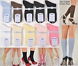 1 Pair SuperSoft Women's Pima Cotton Dress Weight Trouser Socks from Italy
