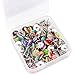 Creative Steel Thumb Tacks for Photos Wall, Maps, Bulletin Board or Corkboards, 100 Pieces