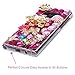 Mavis's Diary Samsung Galaxy Note 9 Case, Full Edge 3D Handmade Luxury Bling Crytal Fashion Design Shiny Gem Pearl Rhinestone Diamond Clear Hard Protective Plastic PC Cover Crown Castle