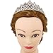 Thmyo Rhinestones Crystal Wedding Bridal Pageant Hair Jewelry Princess Tiara Crown Birthday Headband (Silver)