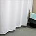 Eforcurtain Stall Shower Curtain Liner 36x72 Inch, Waterproof Fabric Shower Curtain Washable Small Stall Bathroom Curtain White