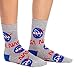 Good Luck Sock Women's NASA Socks, Gray, Adult, Shoe Size 5-9