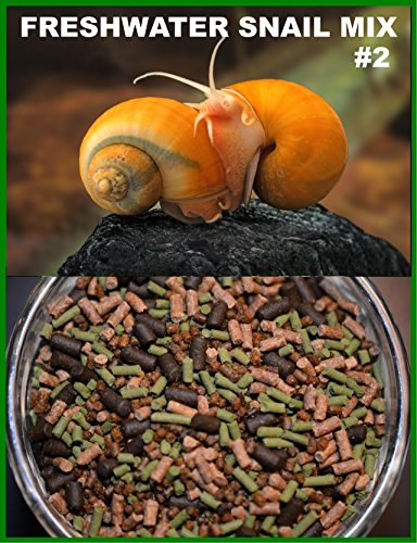 AQUATICBLENDEDFOODS SUPER FRESHWATER SNAIL MIX #2 - Snail,Shrimp,Fish & Crayfish Food (4oz)- ABF2