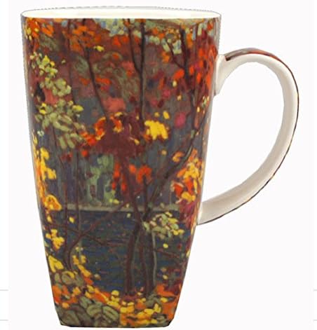 Tom Thomson The Pool Grande Coffee Mug in a Matching Gift Box Bundle with 1 Gift Package of 6 Tea Bags