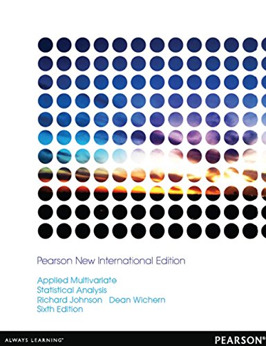 APPLIED MULTIVARIATE STATISTICAL ANALYSIS BY JOHNSON AND WICHERN SOLUTIONS visual data 8