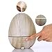 TechVibe 400mL Aromatherapy Aroma Essential Oil Diffuser Cool Mist Humidifier with Color LED Lights For Office Home Bedroom Living Room Study Yoga Spa - Nature Wood Grain