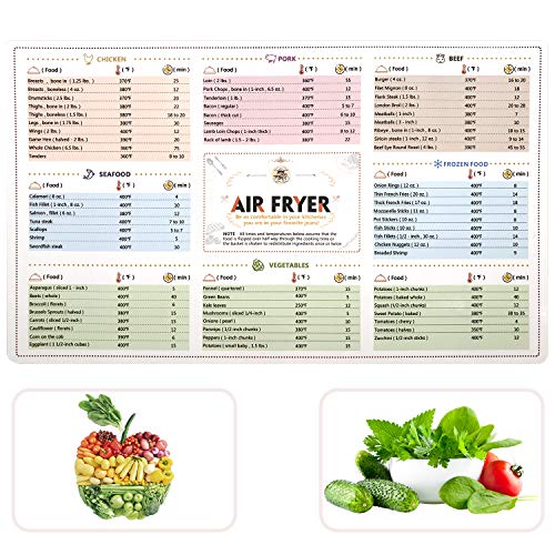 Air Fryer Cheat Sheet Cookbook Cooker Accessories,Cooker