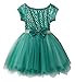 Fiream Soft and Comfortable Well-Made Mermaid Short Sleeve Princess Tulle Dress(JP014,4-5Y)