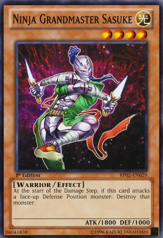 Yu-Gi-Oh! - Ninja Grandmaster Sasuke (BP02-EN029) - Battle Pack 2: War of the Giants - 1st Edition - Common