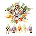 Iceyon 20pcs G Scale Model People Painted Passenger Figures Train Architectural Diorama Miniature Scenery Layout (Mixed Poses 1:25)