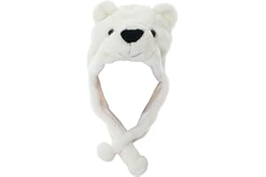 JOYHY Unisex Winter Plush Ear Flap Animal Hats