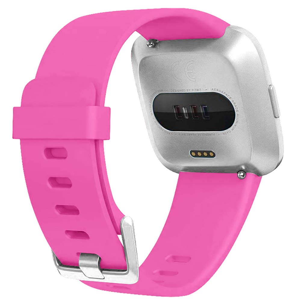 ZellyPower Watch Band Compatible for Fitbit Versa 2/Fitbit Versa/Fitbit Versa Lite for Women Men, Classic Soft Silicone Sport Strap Replacement Wristband for Fitbit Versa Smart Watch