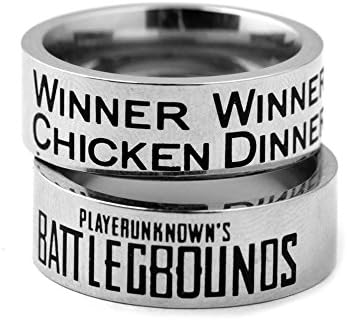 HANDMADE JEWELLERY - PUBG Logo Metal Pans Necklace Pendant Keyring Key Chain Gift (8, style2)