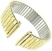 16-22mm Men's Classic Expansion Ion Gold Plate Watchband Replacement