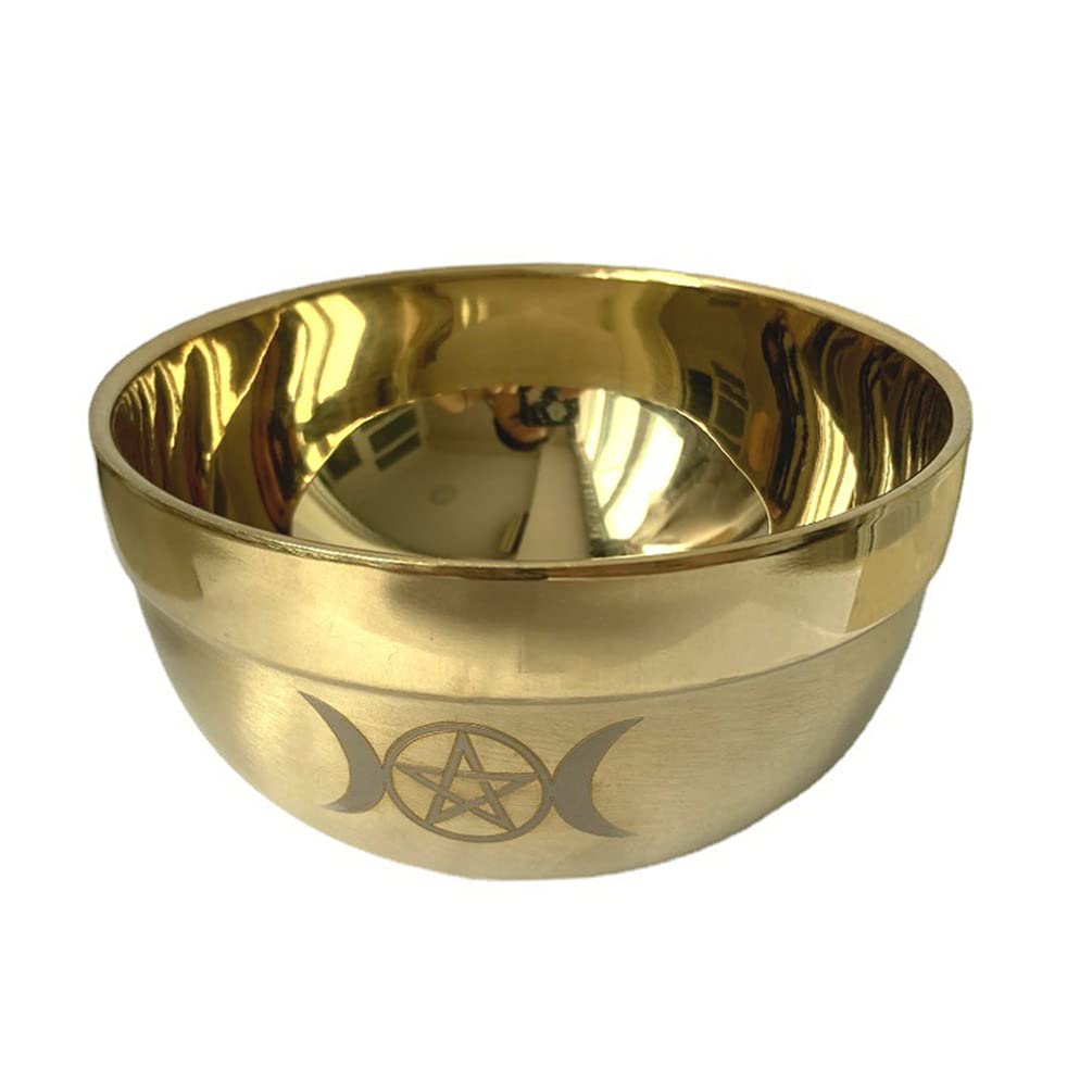 NUOBESTY Gold Pentagonal Copper Incense Holder