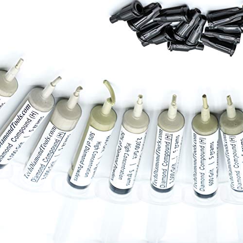 TechDiamondTools Kit of 15 Diamond Polishing Compound Polishing Paste