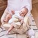 Pink & Camel White Muslin Baby Swaddle Blanket