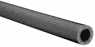 Tundra 3/4" Thick, Pre-Slit Polyethylene Pipe Insulation, 6 ft. Insulation Length Black 6XE068238 - 1 Each