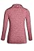 Bdcoco Women's Cowl Neck Long Sleeve Casual Tunic Sweatshirt Pullover Tops Red