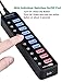 USB 3.0 Hub - Tendak 7 USB 3.0 Data Ports + 3 USB Smart Charging Ports with Individual On/Off Port Powered 10 Port USB Hub for PC Mac PS4 Xbox One XPS Surface Pro