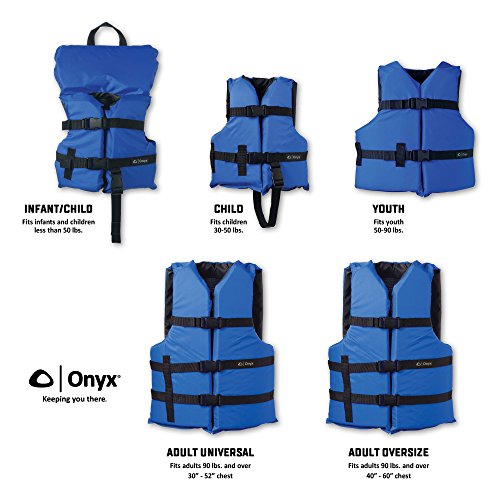 ONYX Youth Life Jacket – Coast Guard Approved, General Purpose