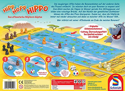 Schmidt Spiele 40594 Hipp HOPP Hippo, Laufspiel, Bunt – Bild 4