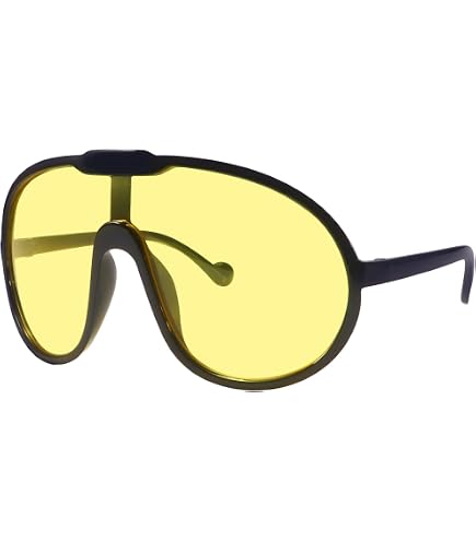 Oversized Retro Aviator Sunglasses Shield Shades UV400 Protection Retro Oversized Aviator Sunglasses for Women Men 70s Style  main image 4