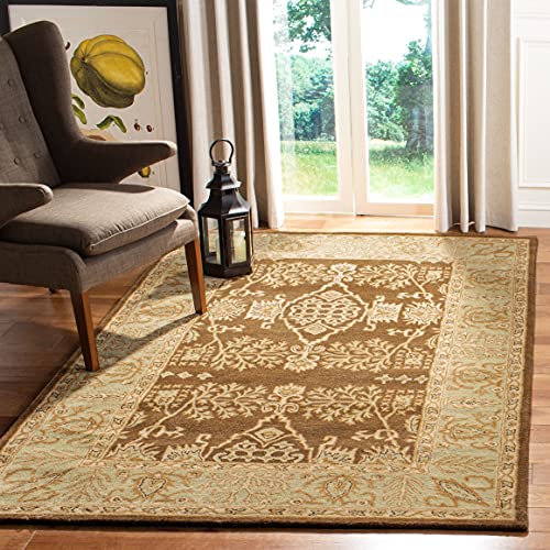 SAFAVIEH Bergama Collection 5' x 8' Brown / Green BRG190B Handmade Traditional…