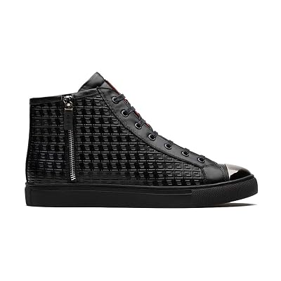 OPP Mens Fashion Leather Sneaker Casual High Top Shoes