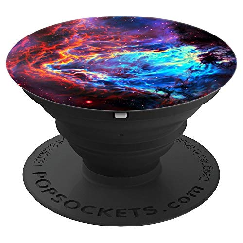 Colorful Space Watercolor Cosmic Art And Astronomy Lovers - PopSockets Grip and Stand for Phones and Tablets