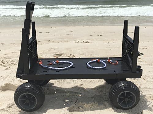 Beach Wagon Cart for Sand with Wheels All Terrain Haul Cooler Umbrella Chair