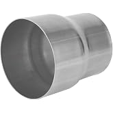 3.0&rdquo;ID to 3.5&rdquo;OD Exhaust Adapter, Stainless Steel Exhaust Pipe Connector Reducer, Universal 3.0 Inch to 3.5 Inch Kit