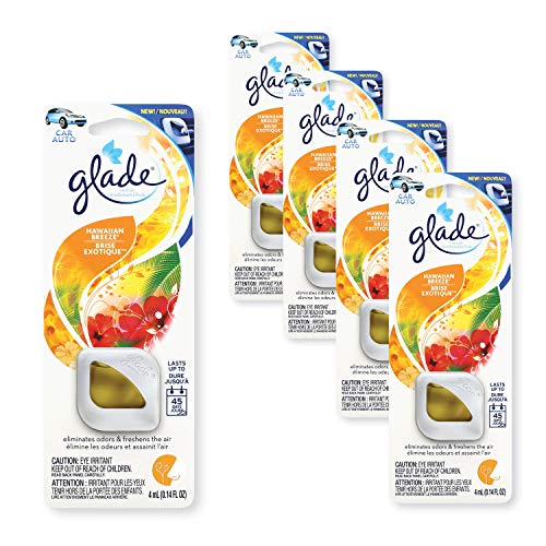 Glade Automotive Car Vent Oil Air Freshener Hawaiian Breeze; 4mL, 4 Count Pricepulse